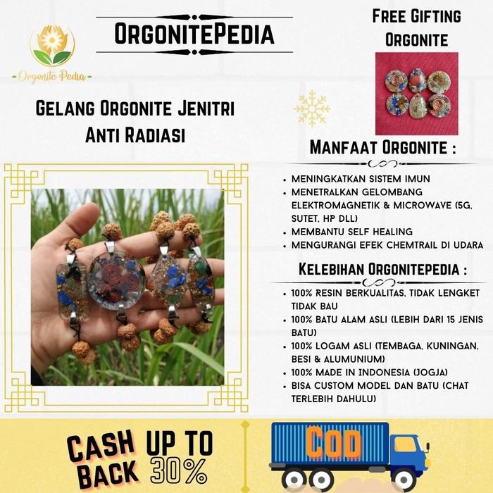 Gelang Kesehatan Orgonite Bracelet Anti Radiasi Jenitri