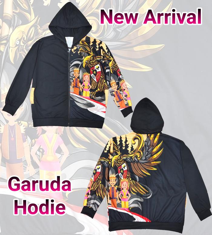 JAKET PRIA PRINTING-JAKET BERKUPLUK JOKOWI KHAS BATIK GARUDA