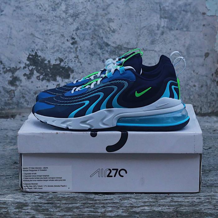 Nike Air Max 270 React SE Eng Blackened Blue Green Originals Sneakers