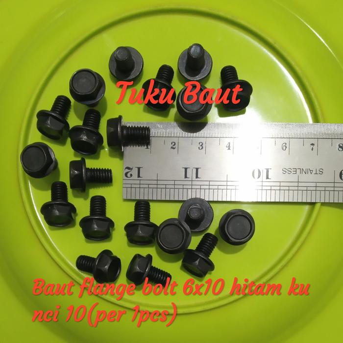 baut topi 10 hitam 1Cm