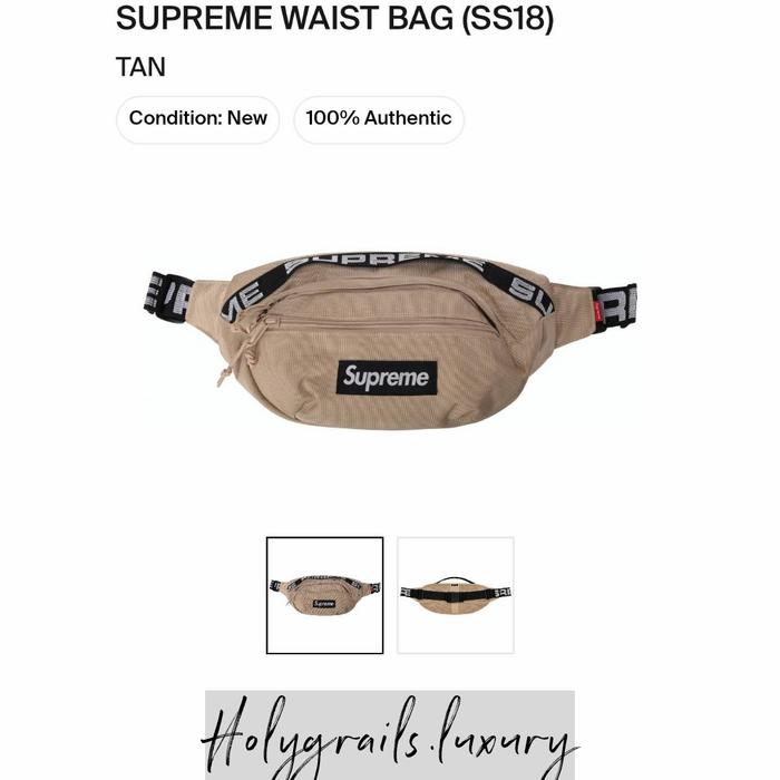 Supreme Waistbag SS18 Tan Colourway Original 100%