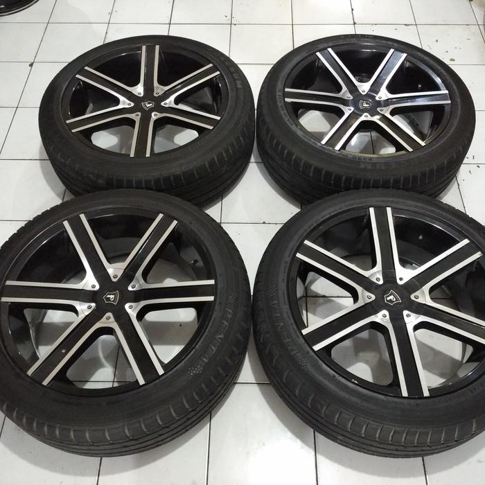 jual velg mobil pajero Fortuner r22+ban 275 45 r22 accelera