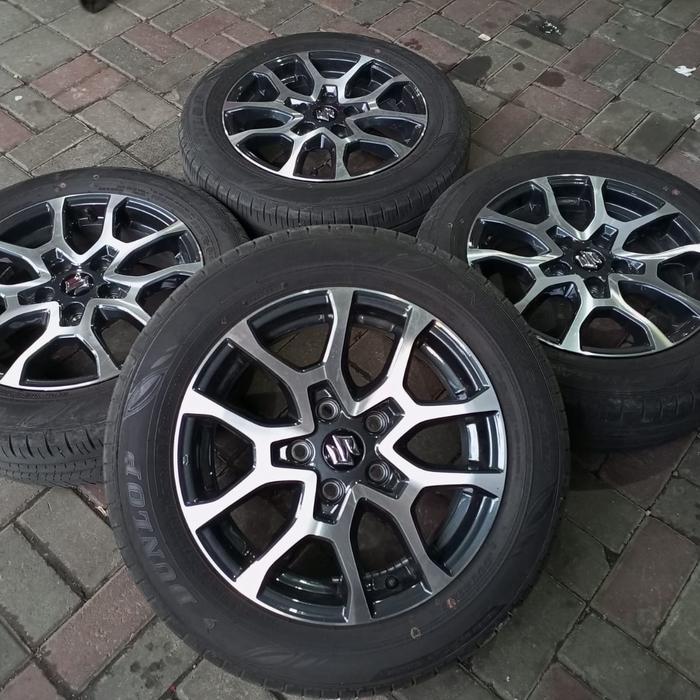 VELG MOBIL SEKEN COPOTAN SUZUKI XL7 RING 17 BAN DUNLOP 196/60 R16
