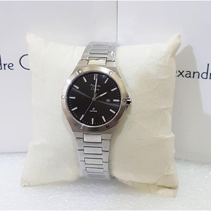 ORIGINAL SAFIR AC8564 AC 8564 ALEXANDRE CHRISTIE SILVER BLACK WANITA