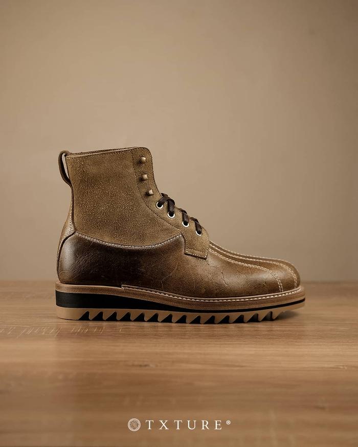 TXTURE - Sepatu Kulit Pria Mariana Boots - Crazy Cow Teak