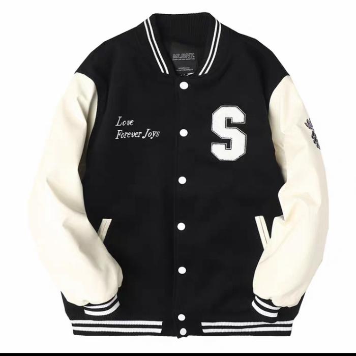 Varsity Jacket MLBNY Unisex Bomber Jacket [ S Icon Black]