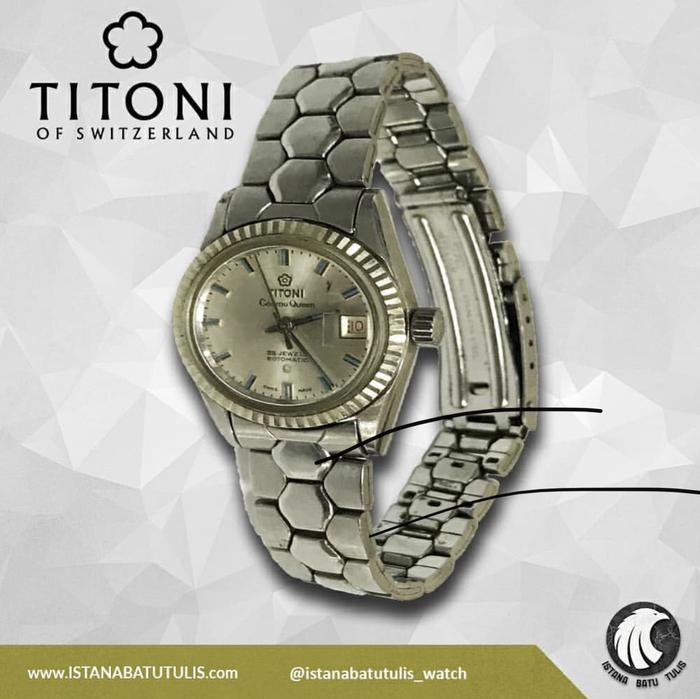 Jam Tangan Pria Titoni Cosmo King Silver Dial - 25 Jewels Rotomatic