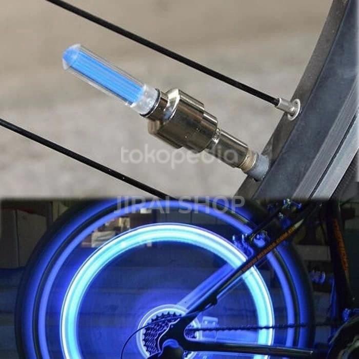 Tutup Pentil Ban Motor Nyala LED Warna Warni Lampu Pentil BAN