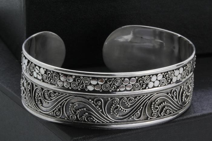GELANG BALI GELANG BANGLE GELANG PERAK ASLI 925 PERAK BAKAR