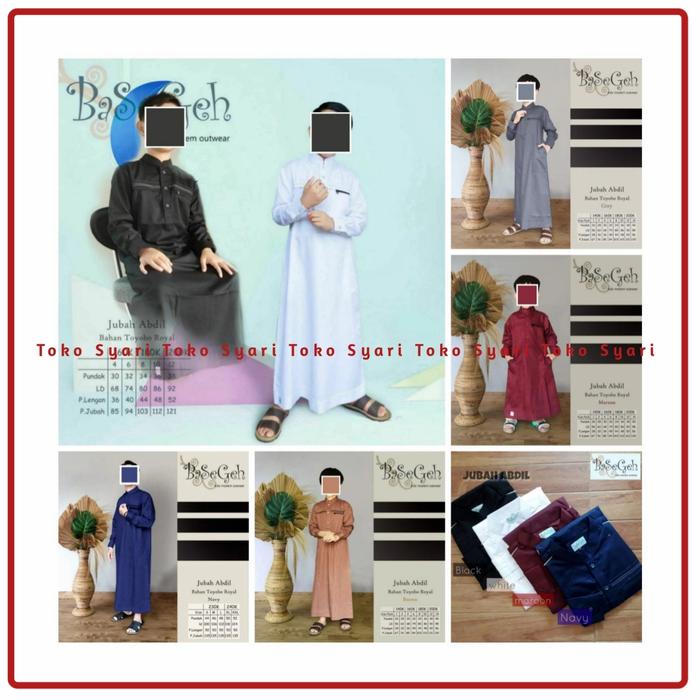 Jubah Abdil Gamis Koko Balita Laki Lelaki Basegeh Couple Ayah Anak
