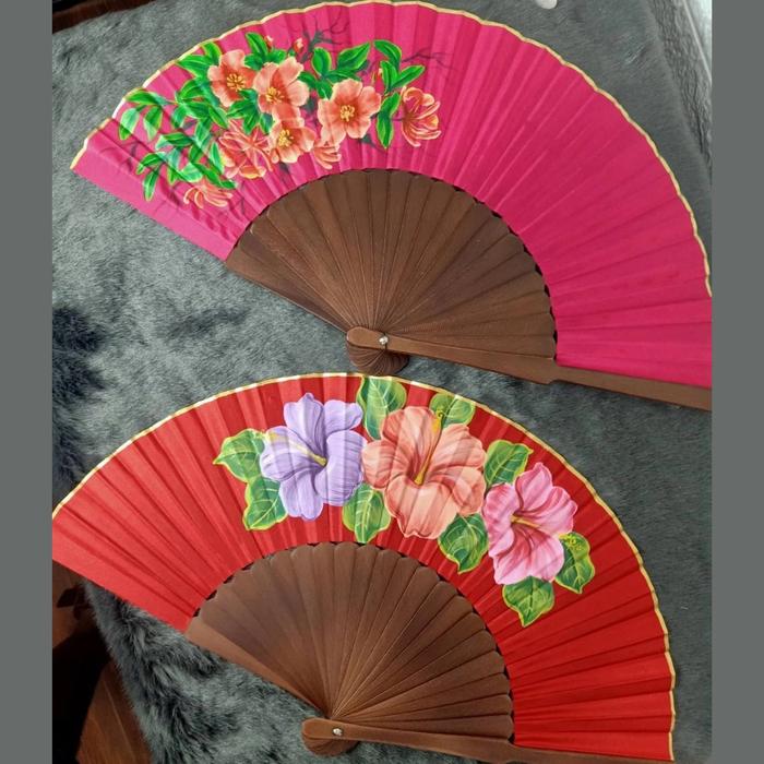 kipas kain lipat vintage