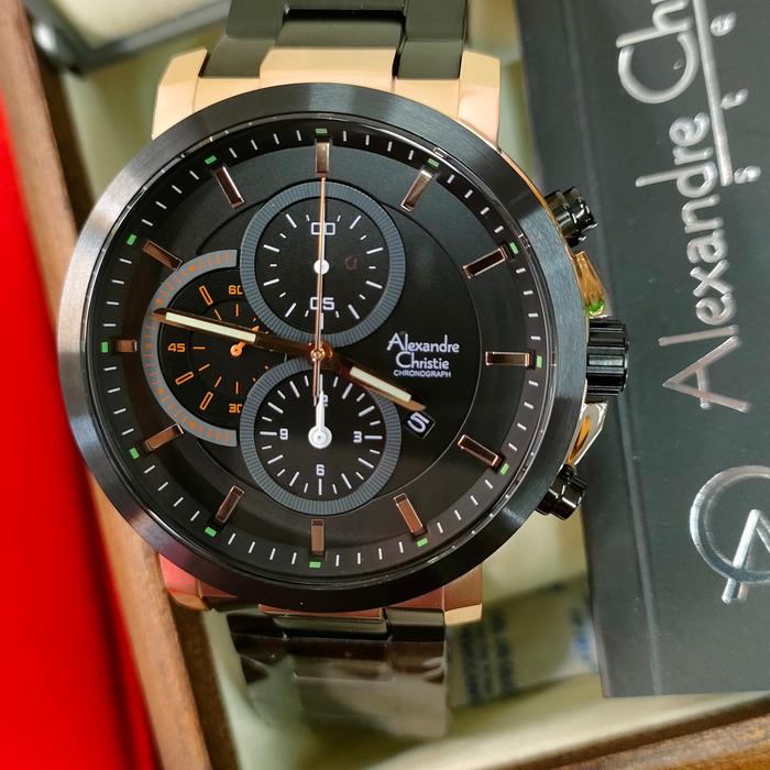 Jam Pria Original Alexandre Christie AC 6350 MC All Steel