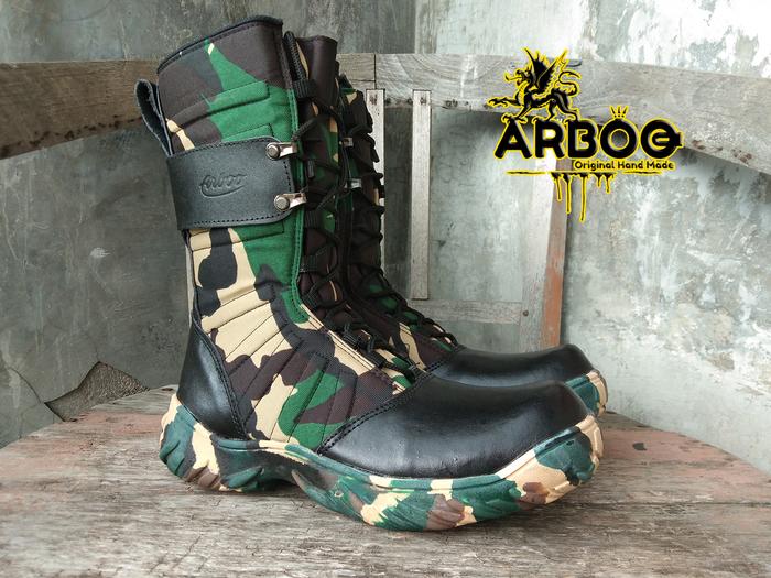 Sepatu Boots Tactical Loreng Tentara PDL Laki-Laki Army TNI ARBOO
