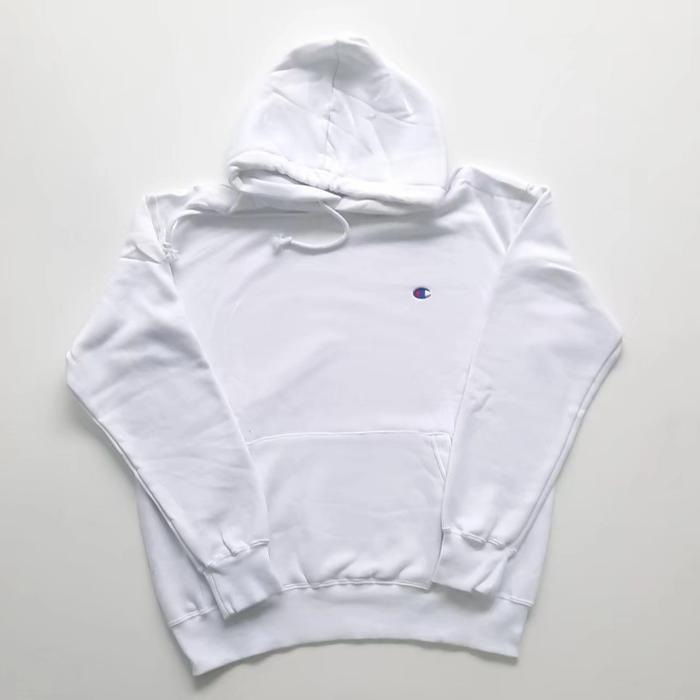 Hoodie Champion Basic Putih Original Full Tag