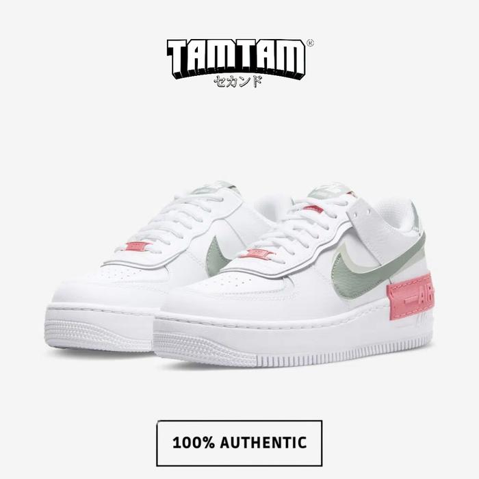 Nike Air Force 1 Shadow Jade Smoke 100% Original