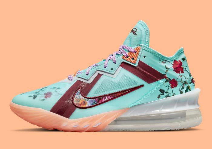Nike LeBron 18 Low "Floral" CV7562-400 | 100% Original