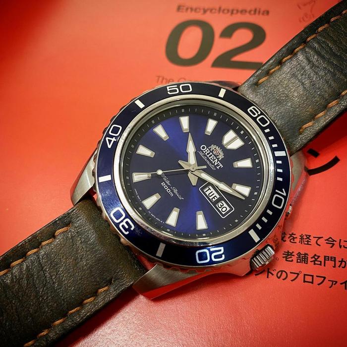 jam tangan Orient Mako XL Blue… Ref. EM75 automatic 21jewels