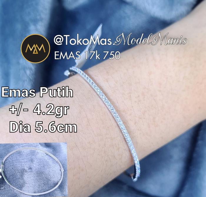 Gelang Listring UBS emas putih rosegold emas kuning kadar 16 /17 k bes