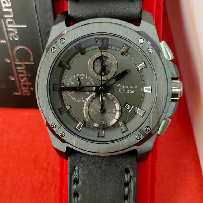 Jam Pria Original Alexandre Christie Ac 6595 MC All Stainless Steel