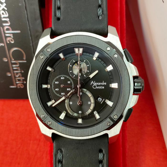 Jam Pria Original Alexandre Christie AC 6595 MC All Solid Steel