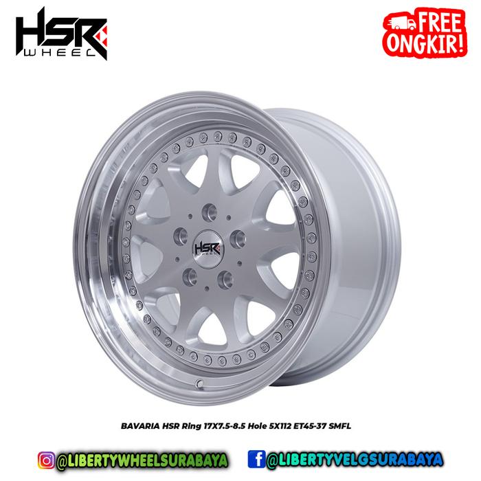 Brabus Ring 17x75/85 Pcd 5X112 Et45/37 Velg Mobil Hsr Type Bavaria