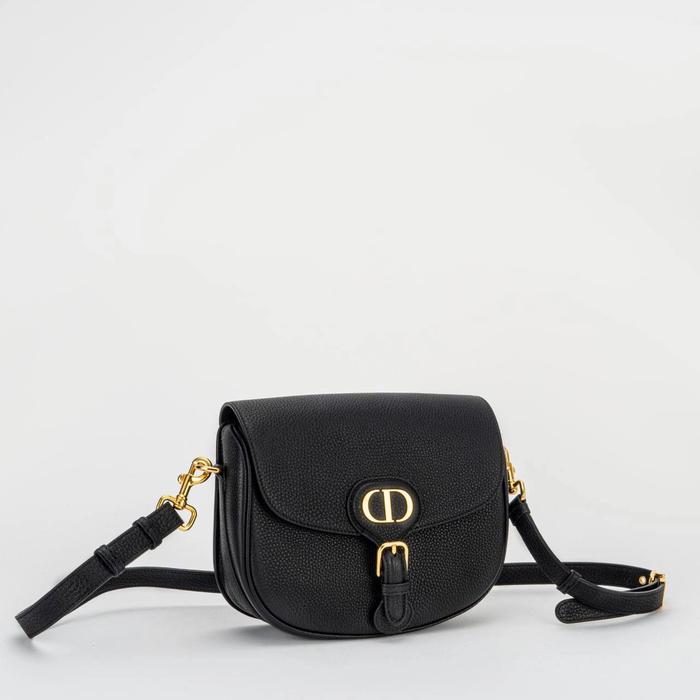 Dior Bobby Medium Bag in Black Grained