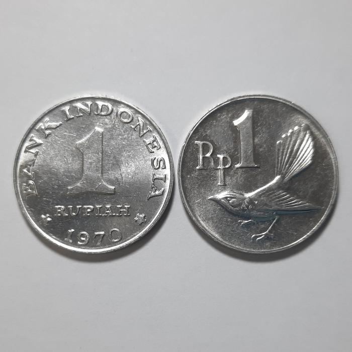 1 KEPING 1 RUPIAH 1970 / BAHAN MAHAR / KOLEKSI / HOBI