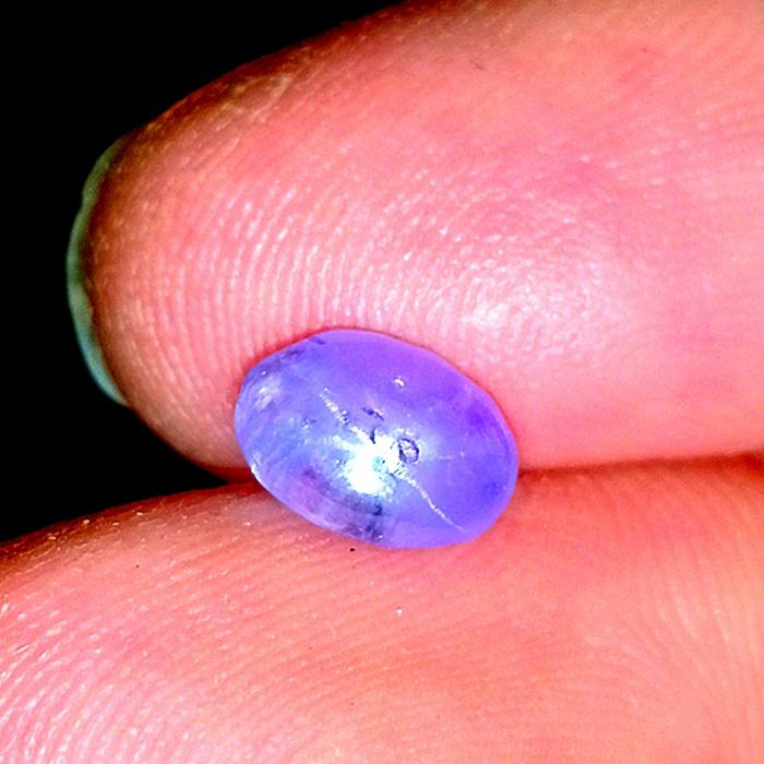Natural Purple Star Sapphire Ceylon 1.67ct No Heat 7.5x5mm