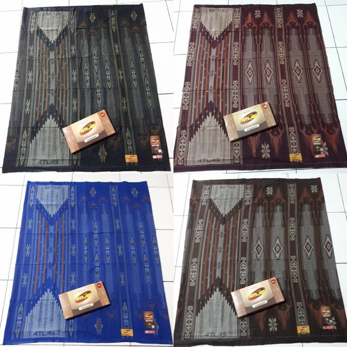 SARUNG ATLAS IDAMAN HARMONI motif Bougenville