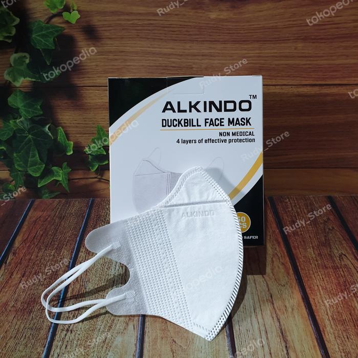 Masker Duckbill Dukbill Dakbill Dakbil Alkindo Model Sensi Putih