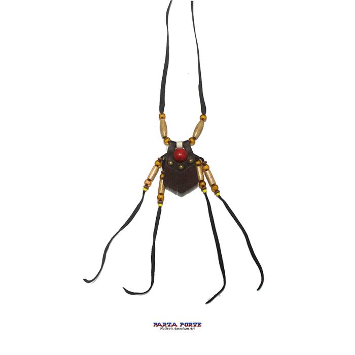 Kalung Kulit Parta Porte Mute Kayu