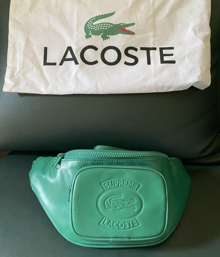 Supreme x Lacoste waist pack / bag green original preloved