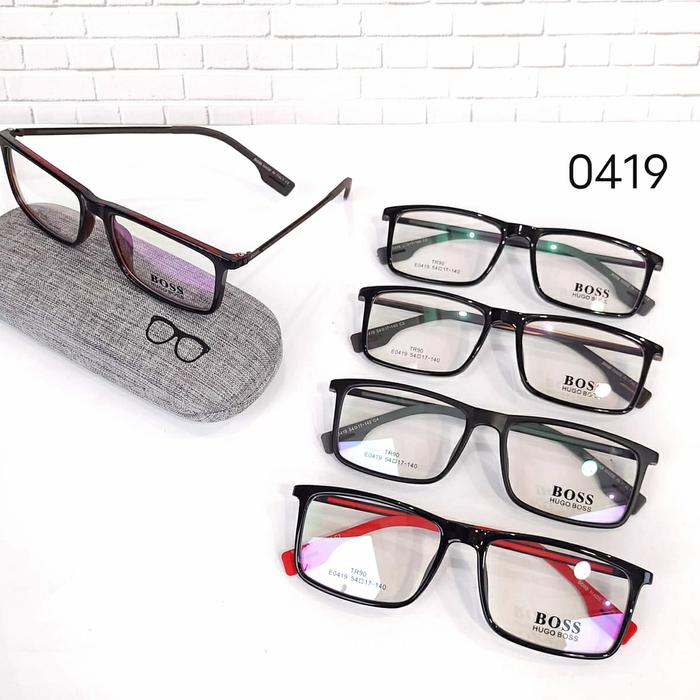 Frame Kacamata Pria 0419 free lensa min anti uv