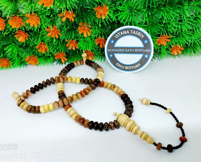 tasbih kombinasi kayu kuno