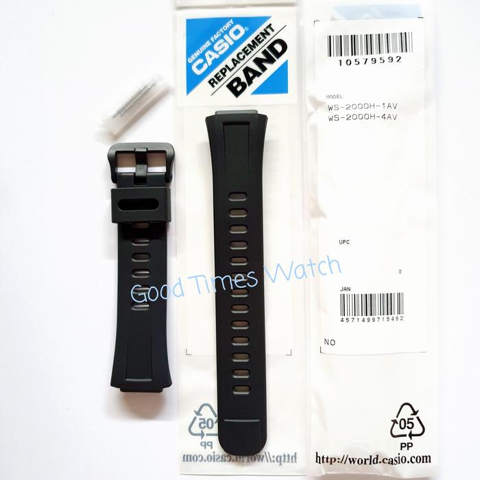 STRAP CASIO WS-2000H WS 2000H WS 2000 FIT WS 1000H Casio Original