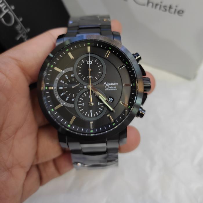 Jam Pria ORIGINAL Alexandre Christie Ac 6350 MC Stainless Steel