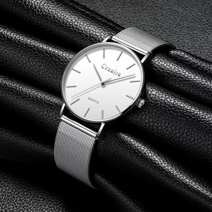 Crnaira Jam Tangan Couple Kalender Jepang Tahan Air Jam Tangan Sport