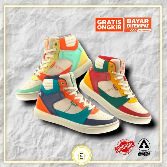 Aerostreet Hoops Holiday Biru tua / Hoops Orange / Hoops Merah Hijau