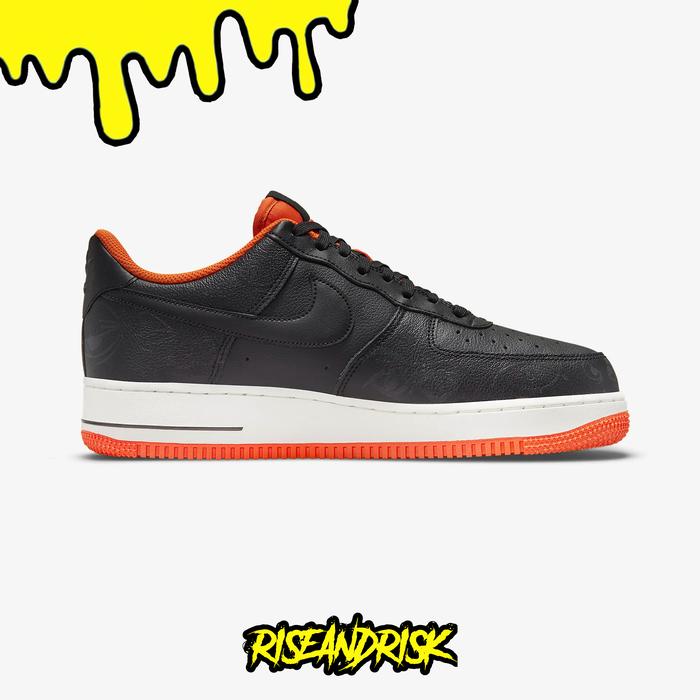 Nike Air Force 1 PRM Black / Starfish "Halloween" Original
