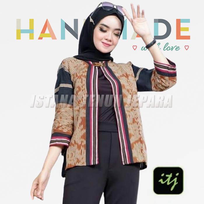 Blazer Wanita / Outer Tenun / Bolero Etnik / Atasan Batik Wanita BOL1V