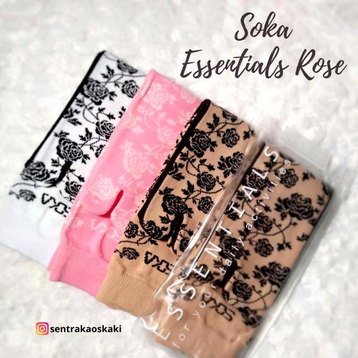 KAOS KAKI SOKA MOTIF ROSE