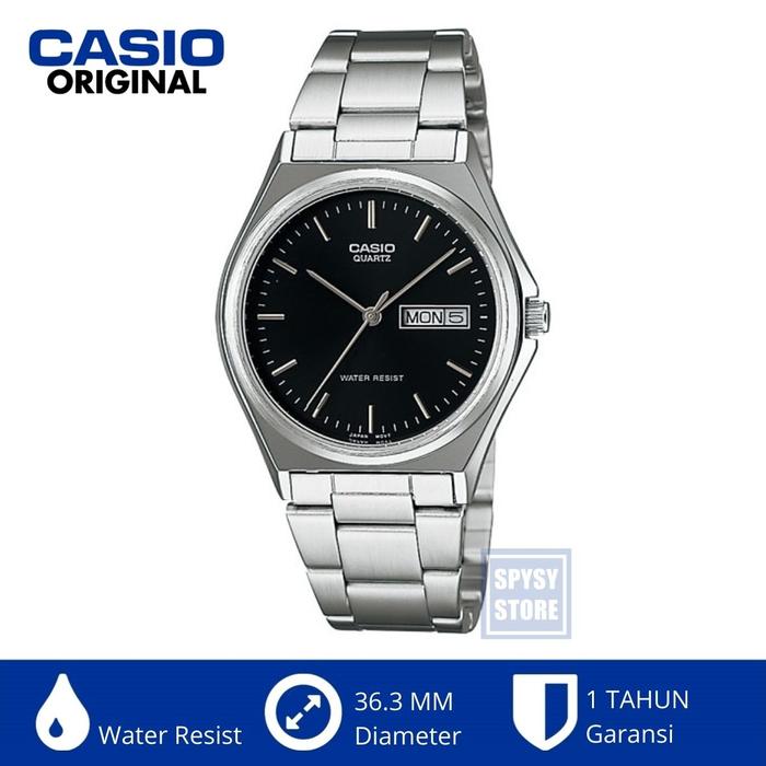 Casio Analog Pria Mtp-1240d-1adf Mtp1240d Jam Tangan Stainless Murah