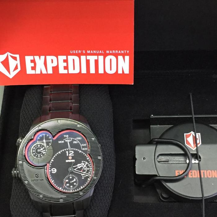 JAM TANGAN PRIA EXPEDITION E 6737 E6737 BLACK ORIGINAL BERGARANSI