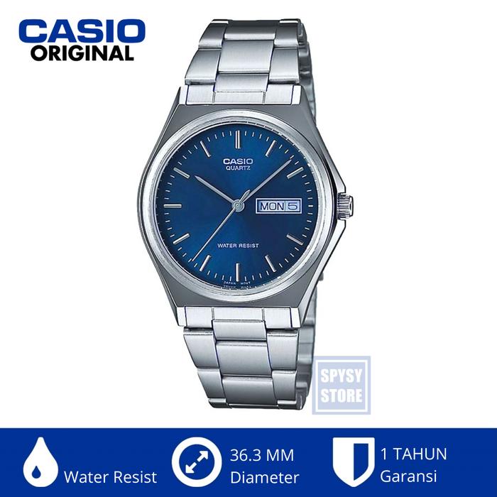 Casio Analog Pria Mtp-1240d-2adf Mtp1240d Jam Tangan Stainless Murah