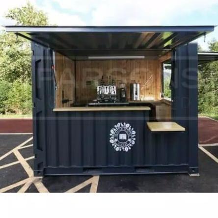BOOTH CONTAINER CAFE CUSTOM KNOCK DOWN DAN NON KNOCKDOWN STAND JUALAN