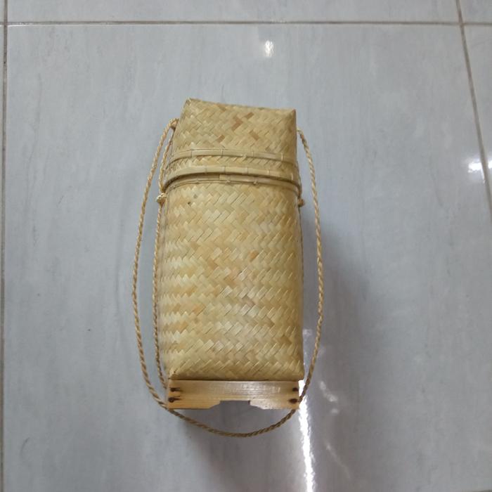 Tas bambu  genta pemangku  Bali polos 2