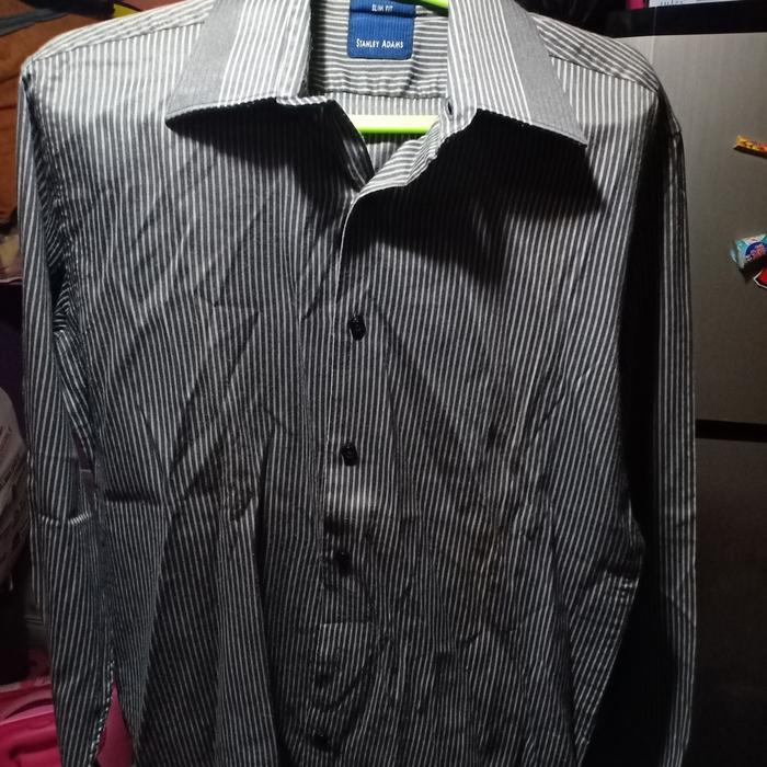 kemeja stanley adams original lengan panjang