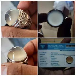 Natural White Chalcedony - Bacan Obi - Putih Ternate - NTD - Memo ACC