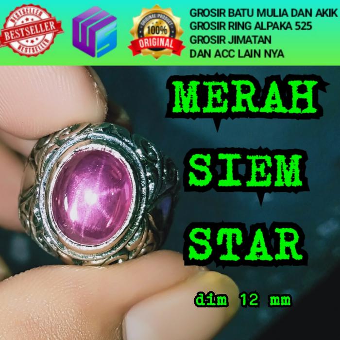 BATU DELIMA MERAH SIEM STAR
