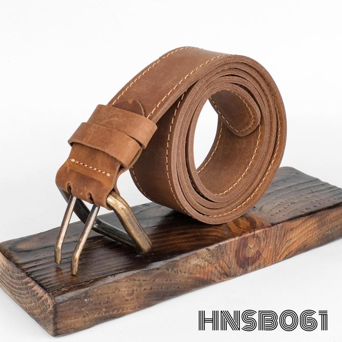 Ikat Pinggang Gesper Kulit Asli Crazy Horse - Lubang Jarum 2 - HNSB061